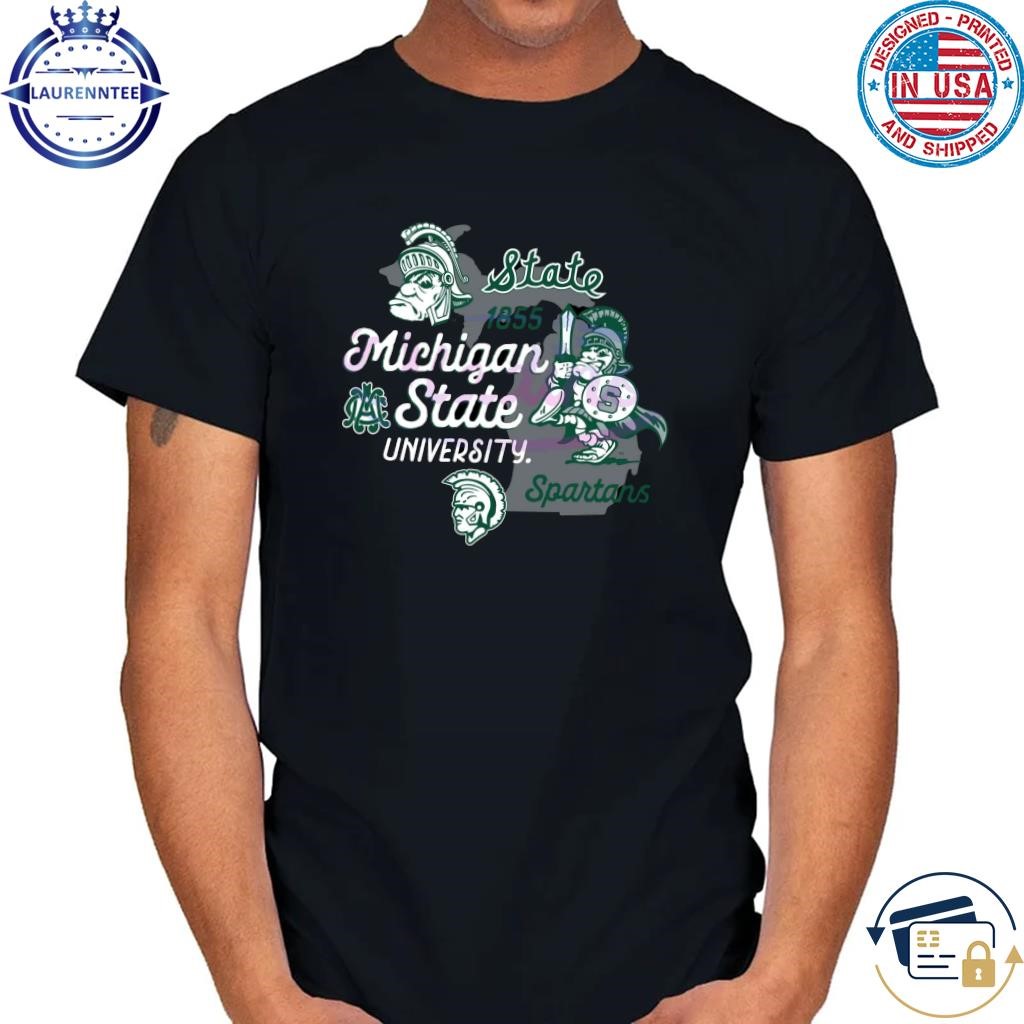 Michigan state university spartans logo shirt