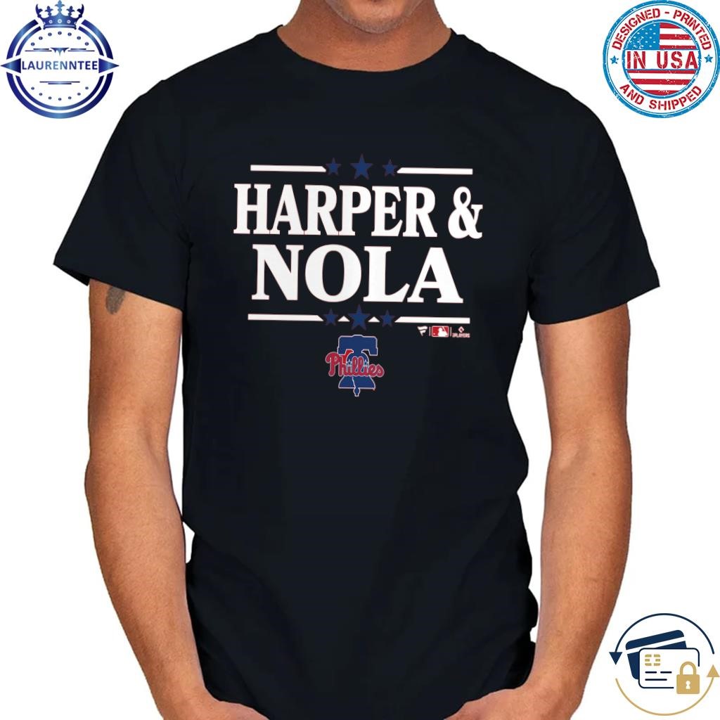 Original Aaron Nola & Bryce Harper Philadelphia Phillies Election Team T-Shirt