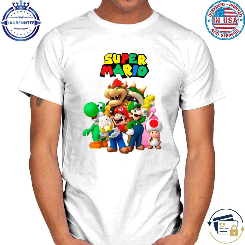 Super Mario cartoon design shirt