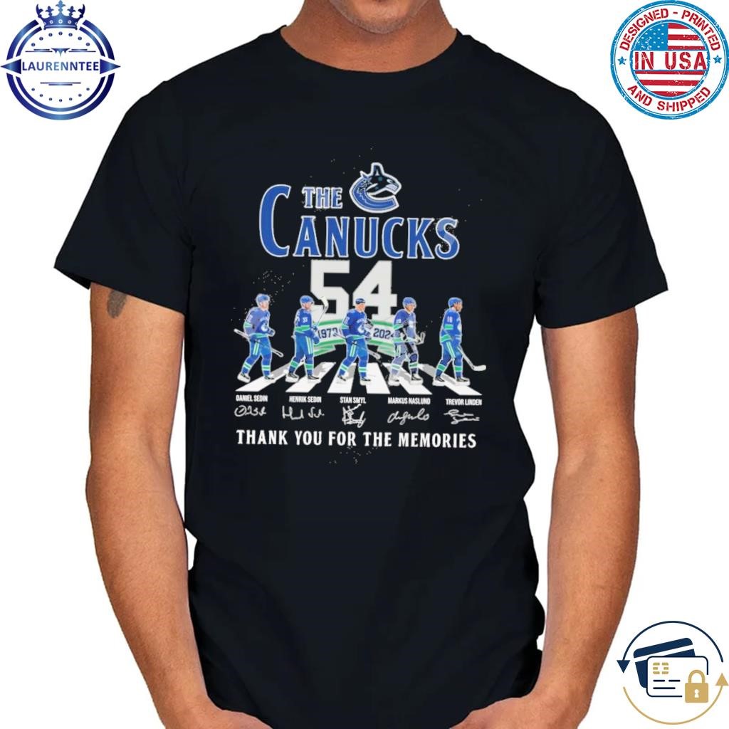 The canucks 54 years of 1970-2024 thank you for the memories shirt