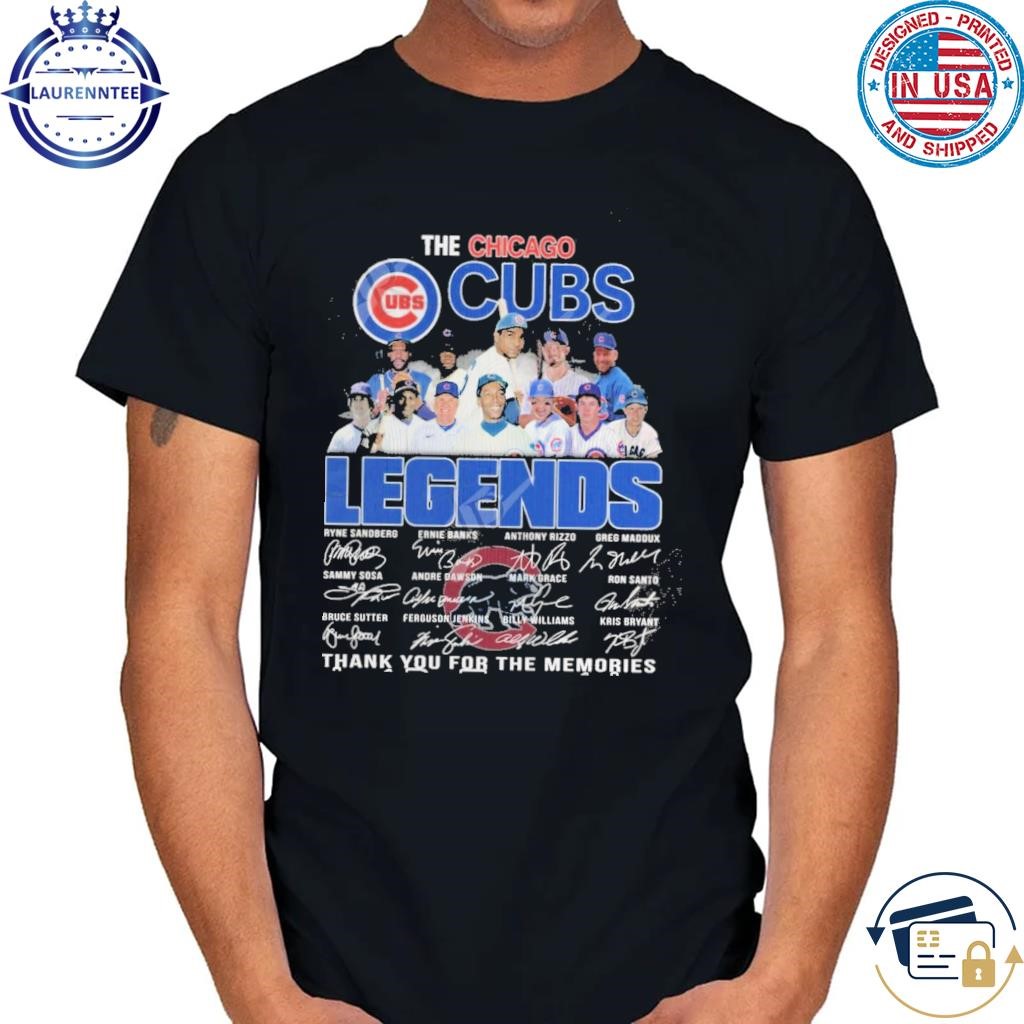 The chicago cubs legends thank you for the memories shirt