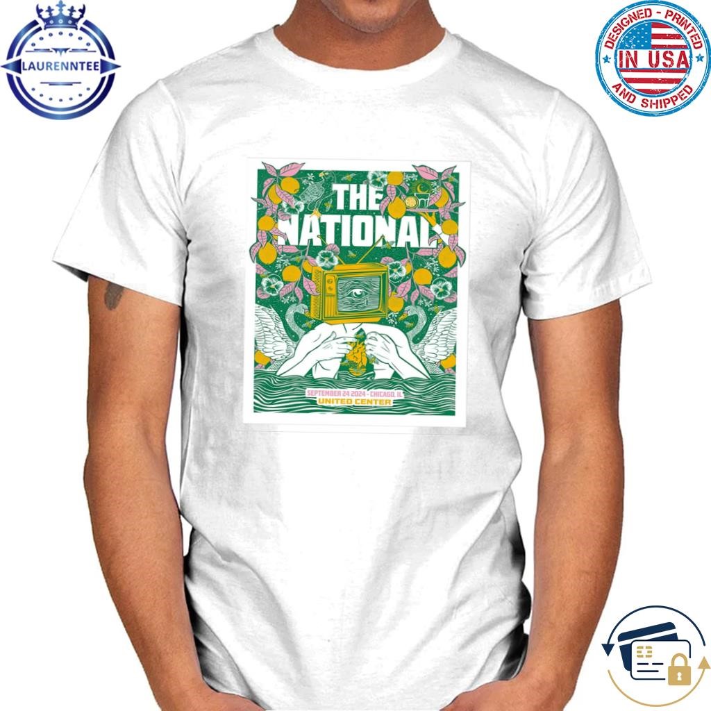 The national september 24 2024 united center in chicago il tour poster shirt