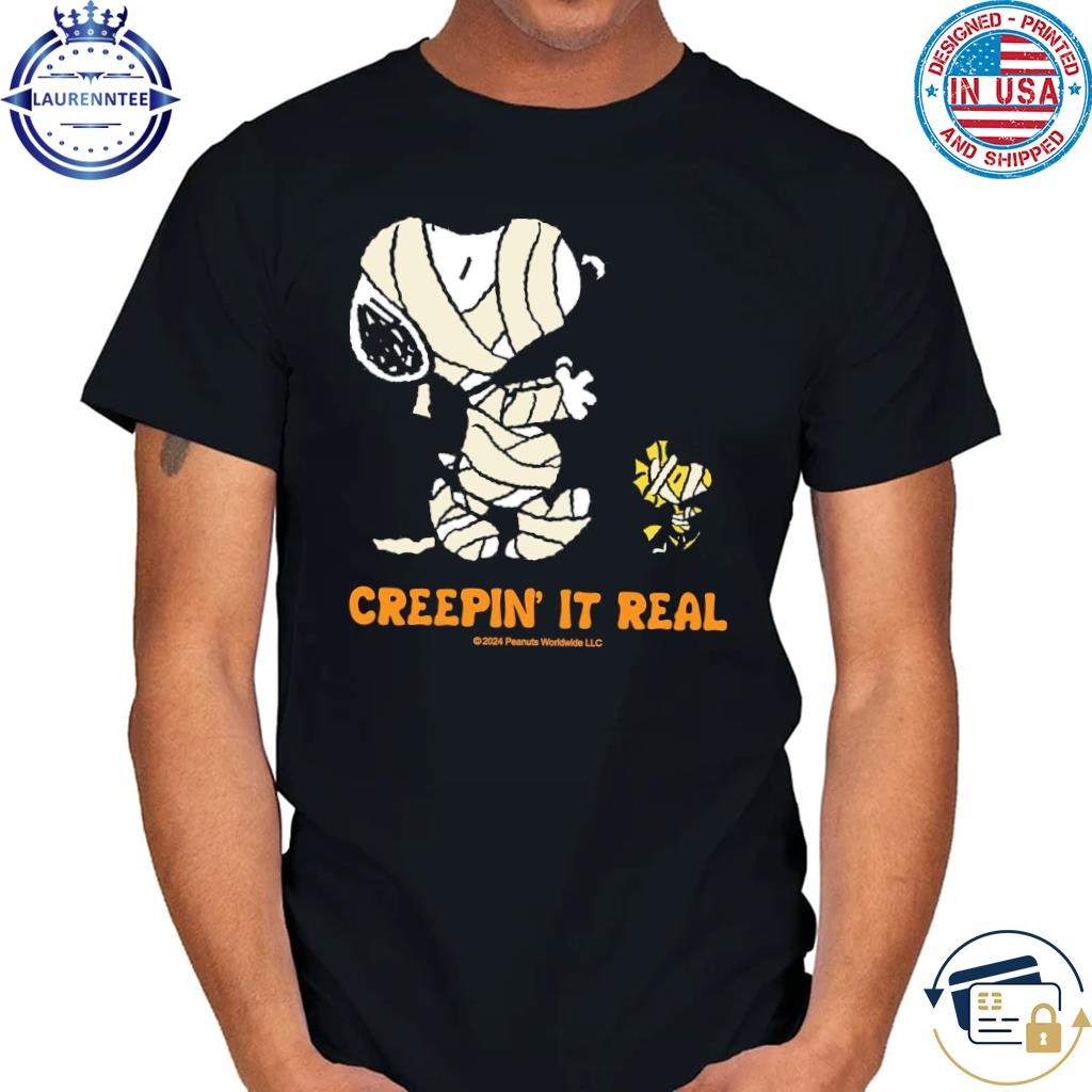 Peanuts snoopy & Woodstock mummy shirt