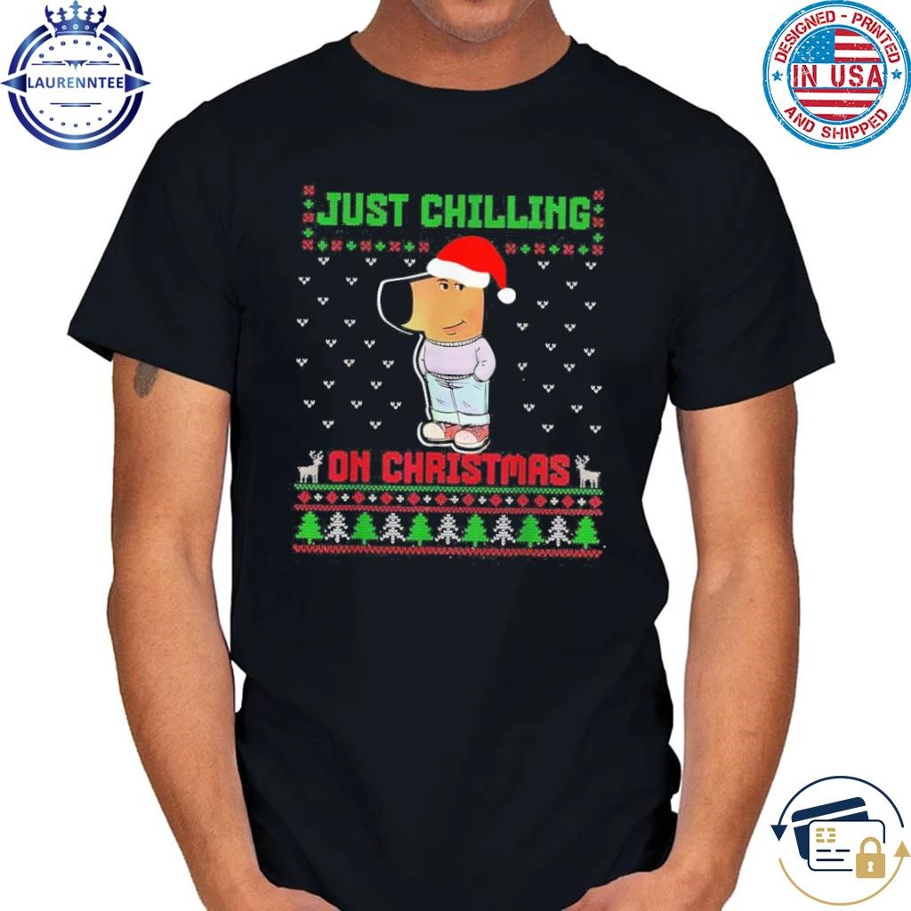 Chill guy just chilling on Christmas ugly Christmas 2024 sweater