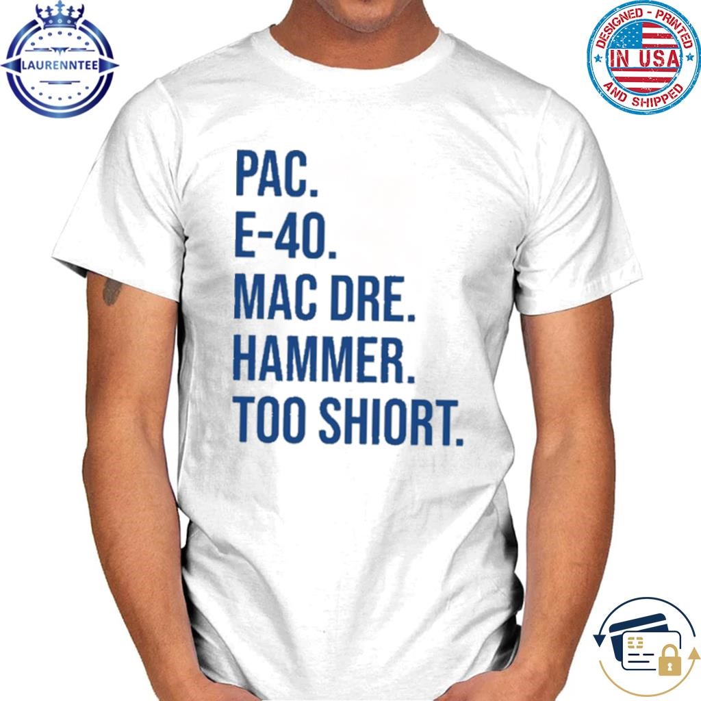 Mariaferrercurves wearing pac e-40 mac dre hammer too short shirt