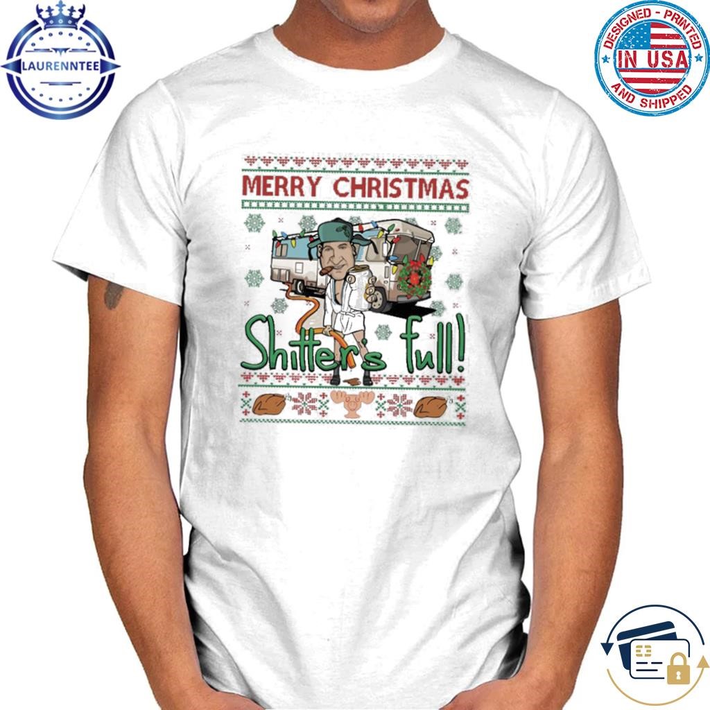 Merry Christmas shitters full weird meme cousin eddie cult sweater