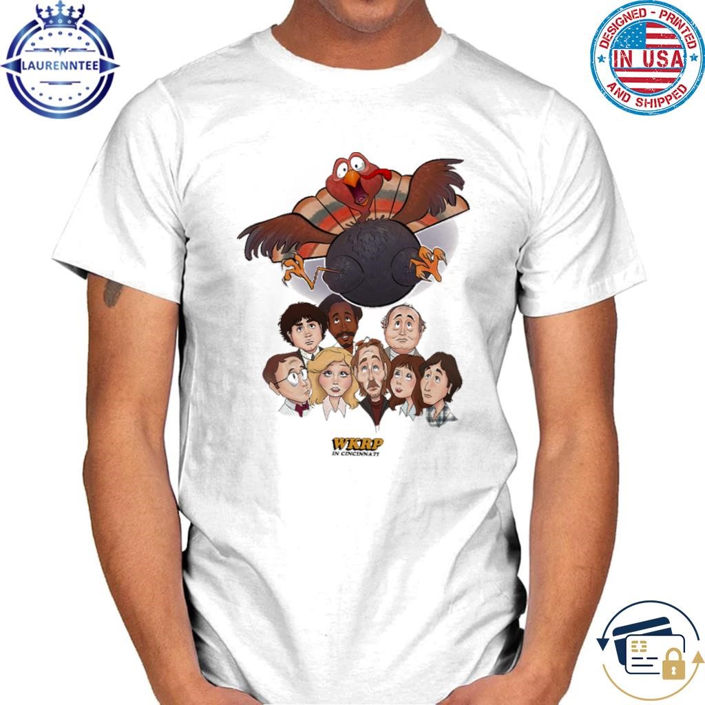 Wkrp in cincinnati turkey drop drawing shirt