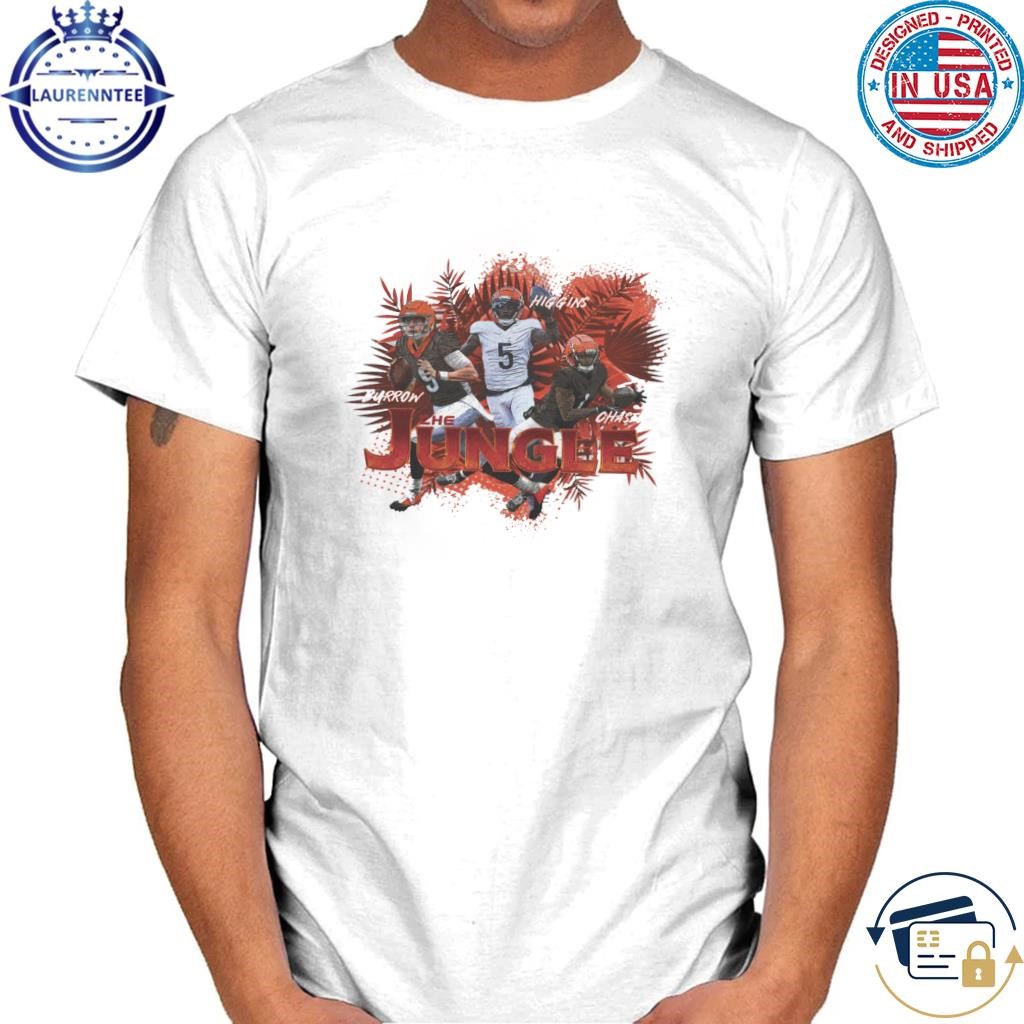 Joe burrow cincinnati the jungle trio shirt