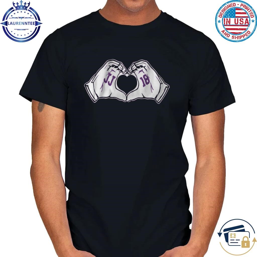 Justin Jefferson heart hands shirt