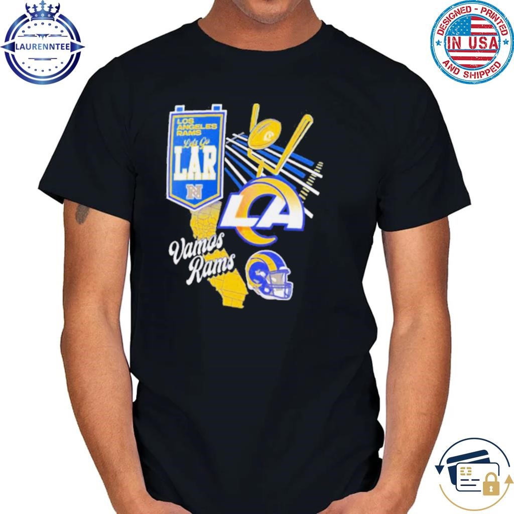 Los Angeles Rams Royal Split Zone Vamos Rams State map shirt